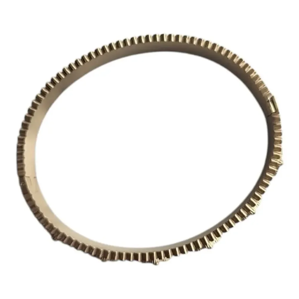 18K Gold Plated Four Leaf Bangle Bracelet